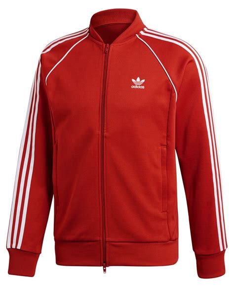 rote adidas jacke 4xl|Men's adidas Originals Jackets.